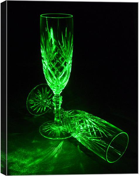 Champagne Flutes Canvas Print by Chris Day
