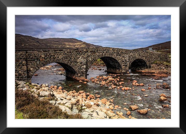  Sligachan Bridge Framed Mounted Print by Peter Stuart