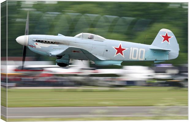  Yak-3 Takeoff Canvas Print by Rachel & Martin Pics