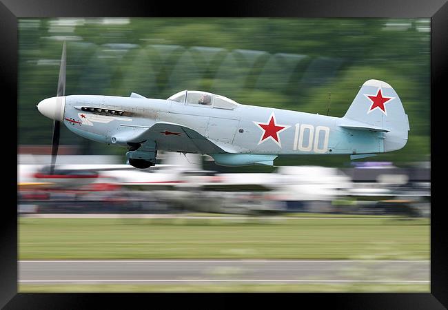  Yak-3 Takeoff Framed Print by Rachel & Martin Pics