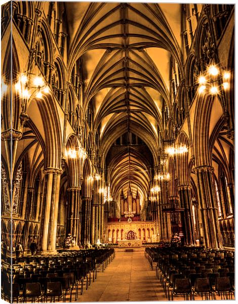  Lincoln Cathedral Canvas Print by Kim Slater