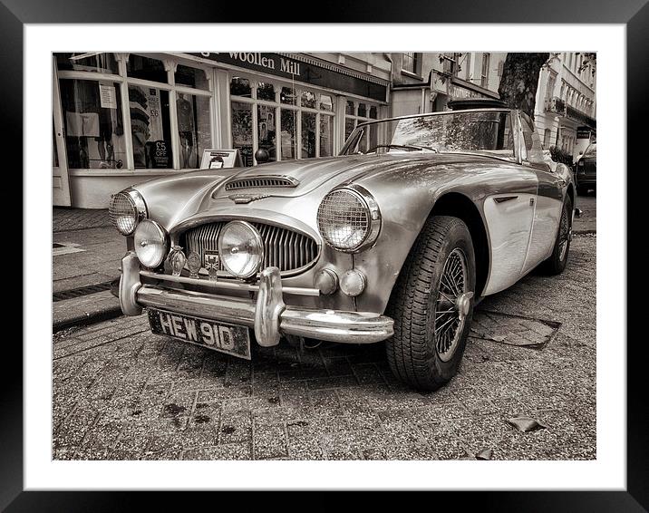 Austin Healey 3000 Framed Mounted Print by Jay Lethbridge