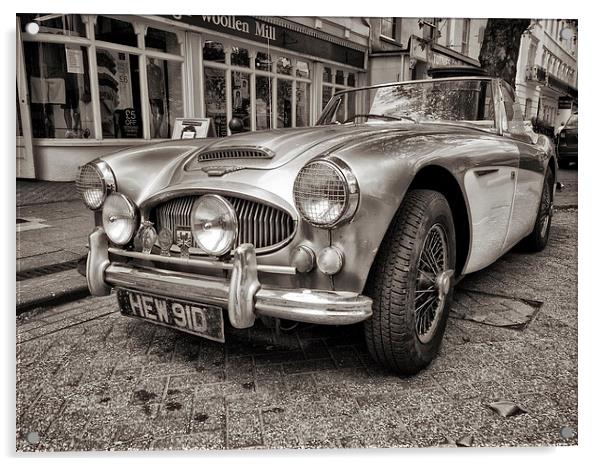 Austin Healey 3000 Acrylic by Jay Lethbridge