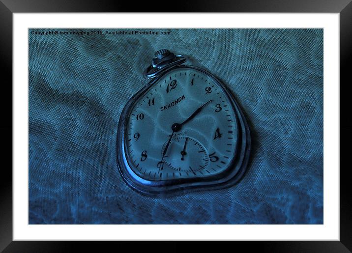 Watered watch Framed Mounted Print by tom downing