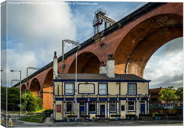  The Stockport Viaduct  Canvas Print by William Duggan