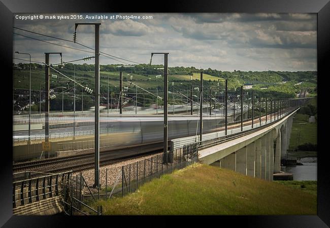 woosh  Framed Print by mark sykes