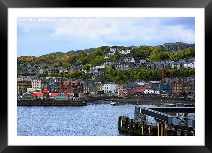 Majestic Oban Seafront Framed Mounted Print by Jane Braat