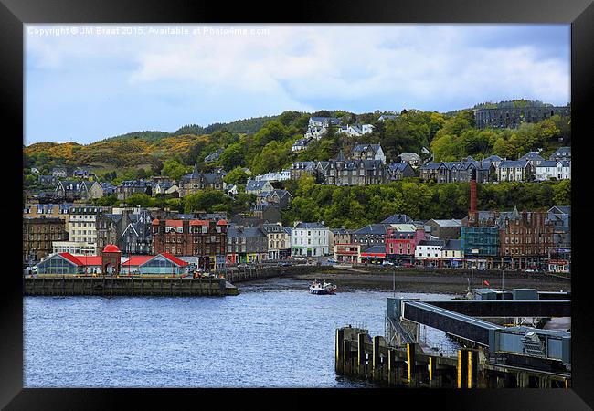 Majestic Oban Seafront Framed Print by Jane Braat