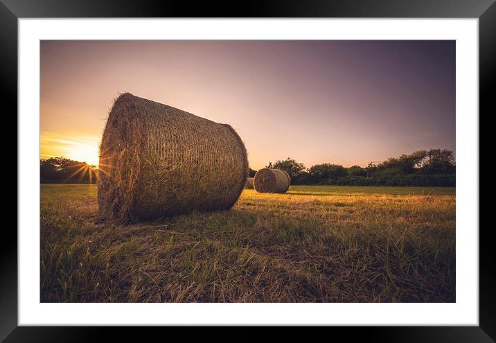  Bales of hay Framed Mounted Print by Dean Merry