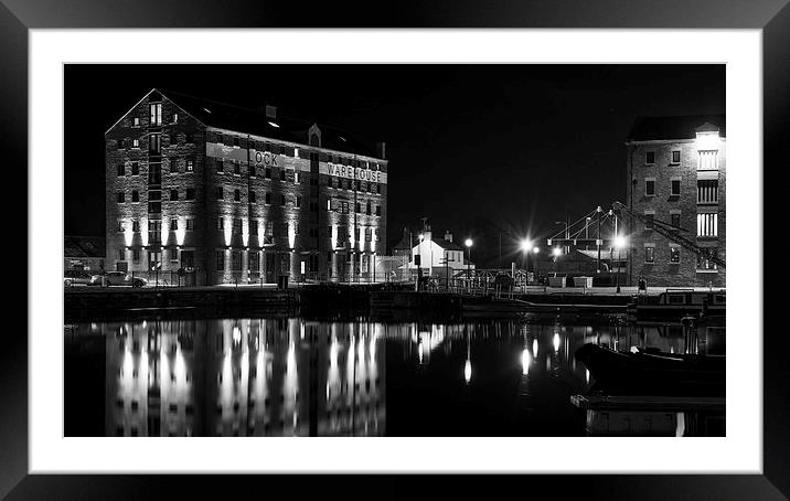  Lock Warehouse, Gloucester Quay Framed Mounted Print by Dean Merry