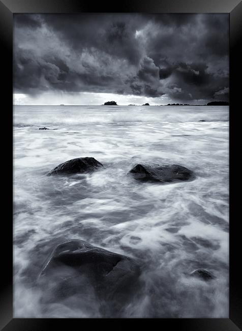 Turbulent Seas Framed Print by Mike Dawson