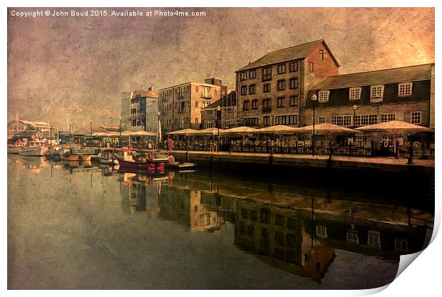  The Barbican Plymouth  Print by John Boud