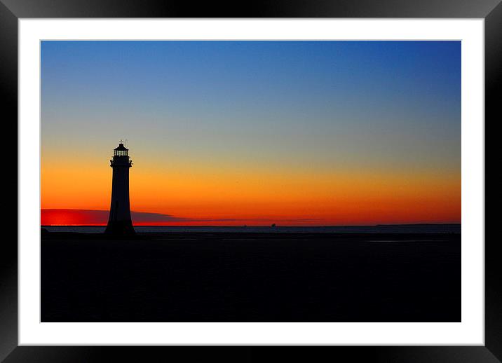  New Brighton Sunset Framed Mounted Print by Rob Bradley
