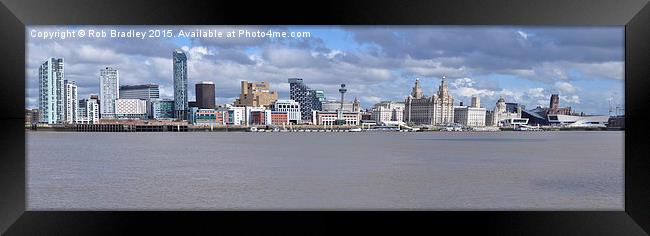  Liverpool Waterfront Skyline Framed Print by Rob Bradley