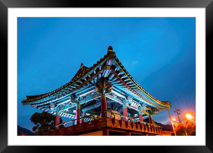  standing Jeongsulu temple Framed Mounted Print by Ambir Tolang