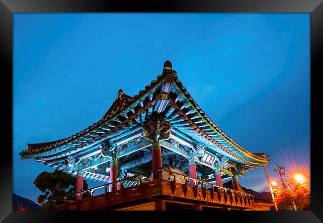  standing Jeongsulu temple Framed Print by Ambir Tolang