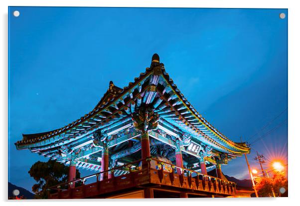  standing Jeongsulu temple Acrylic by Ambir Tolang