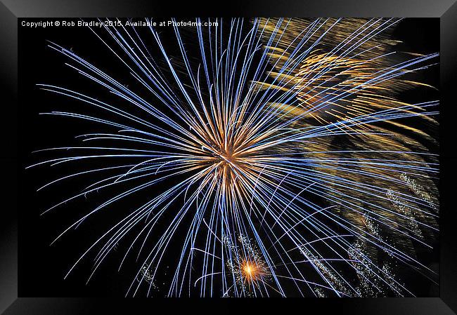  Firework Explosion Framed Print by Rob Bradley