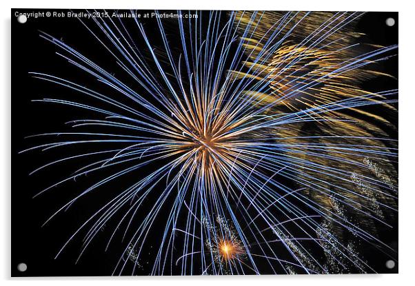  Firework Explosion Acrylic by Rob Bradley