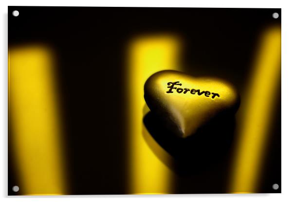 Love Forever Acrylic by John Boyle