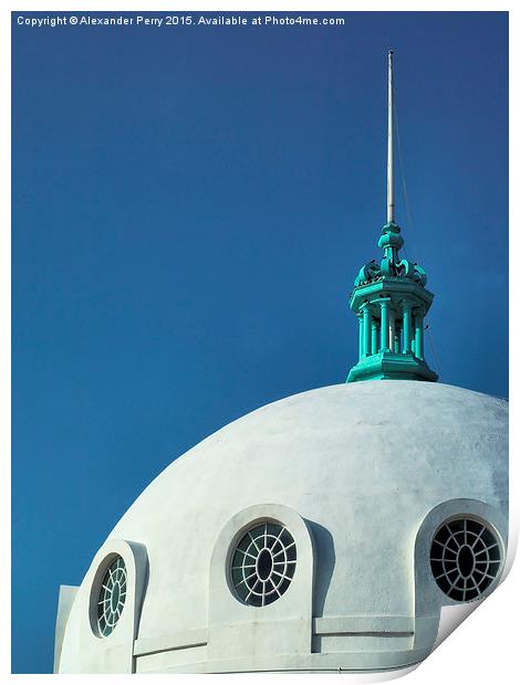  The Dome, Spanish City Print by Alexander Perry