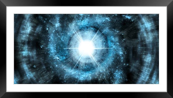  Planet Explosion Framed Mounted Print by Svetlana Sewell