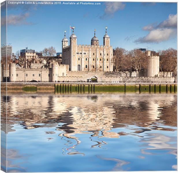  Tower of London Canvas Print by Colin & Linda McKie