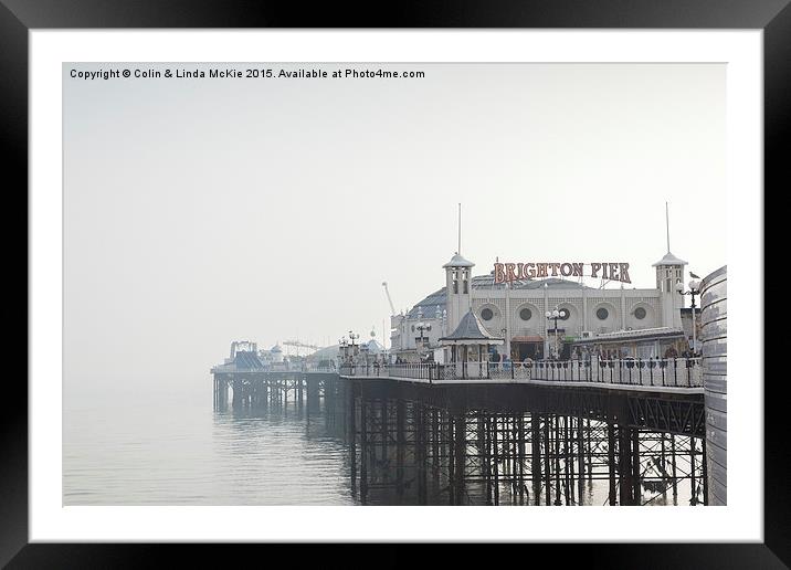  Brighton Pier Framed Mounted Print by Colin & Linda McKie