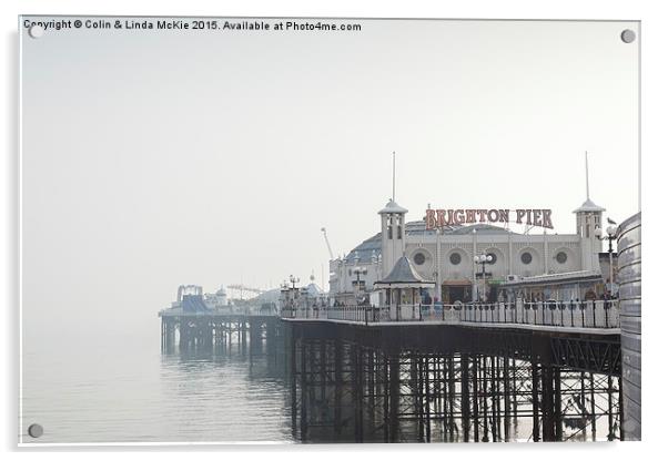 Brighton Pier Acrylic by Colin & Linda McKie