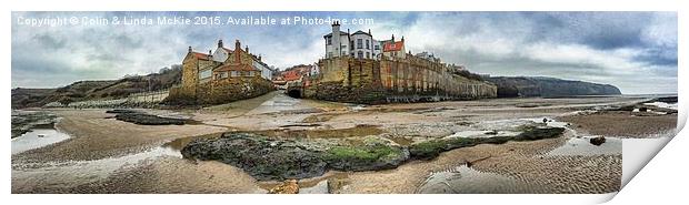  Robin Hood's Bay Panorama Print by Colin & Linda McKie