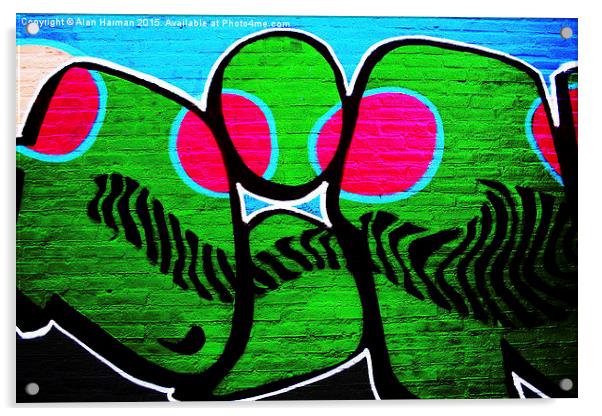 Graffiti 12 Acrylic by Alan Harman