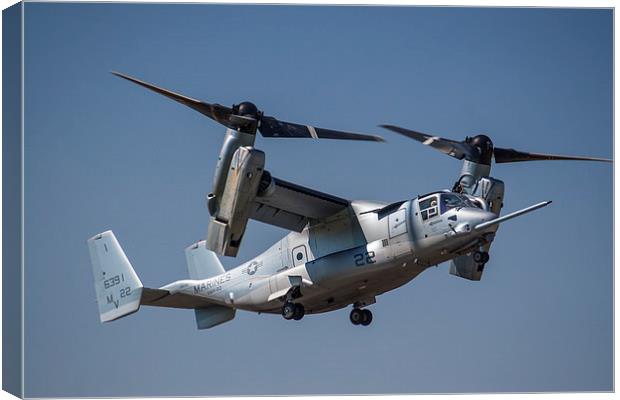  Bell Boeing V22 Osprey RIAT Canvas Print by Oxon Images
