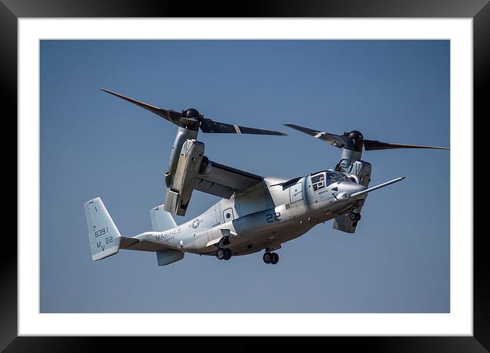  Bell Boeing V22 Osprey RIAT Framed Mounted Print by Oxon Images