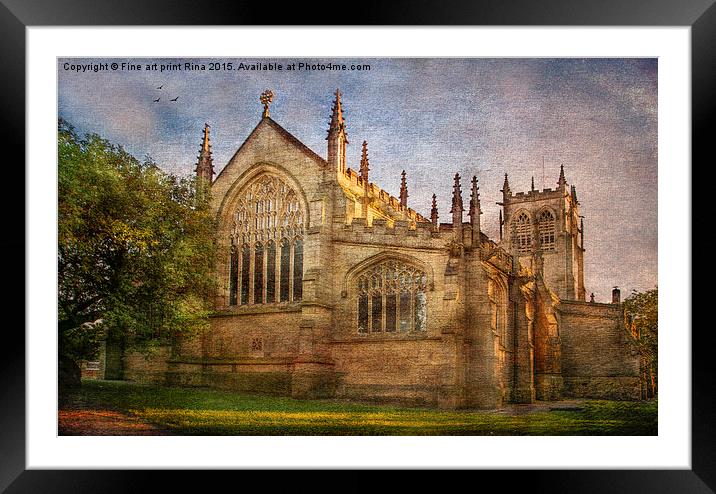  St Chad's Church, Rochdale Framed Mounted Print by Fine art by Rina