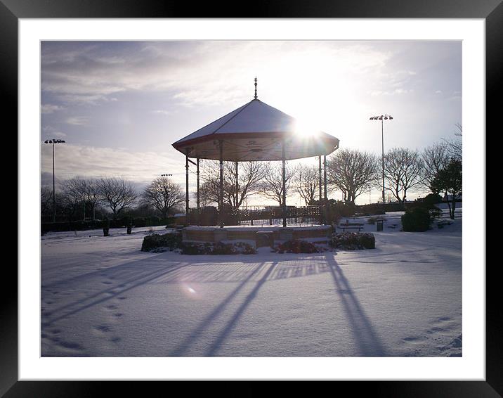 Winter in the Park Framed Mounted Print by Mary Smith