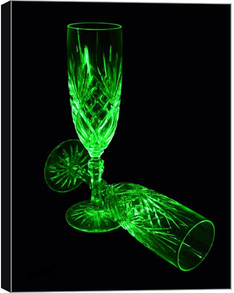 Champagne flutes Canvas Print by Chris Day