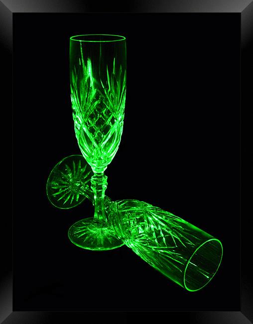 Champagne flutes Framed Print by Chris Day