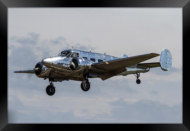  Beech 18 Captain America decal Framed Print by Oxon Images