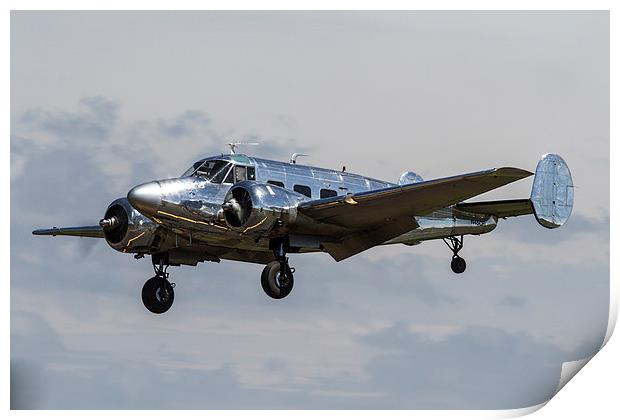  Beech 18 Captain America decal Print by Oxon Images