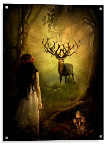  Mystical Forest Acrylic by Kim Slater