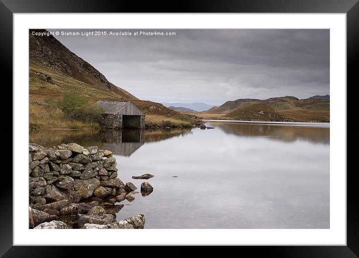 Old Boathouse on Llynnau Cregennen Snowdonia Framed Mounted Print by Graham Light