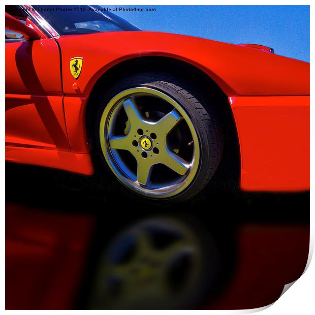  Ferrari Print by Thanet Photos