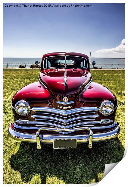  1947 Plymouth Special Deluxe Print by Thanet Photos
