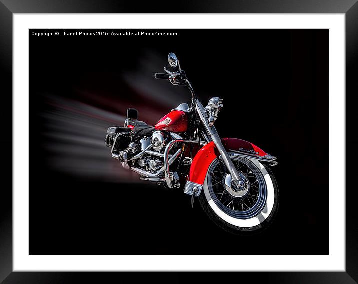  harley davidson heritage special Framed Mounted Print by Thanet Photos