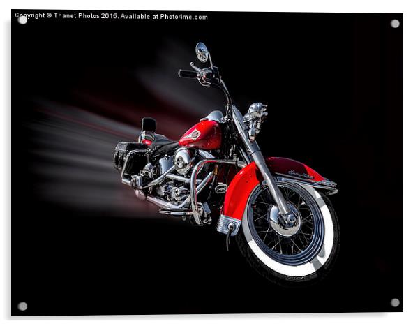  harley davidson heritage special Acrylic by Thanet Photos