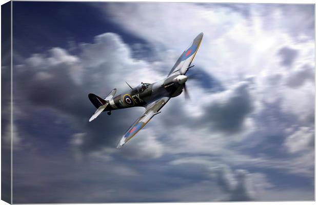 Spitfire Fast Pass  Canvas Print by J Biggadike