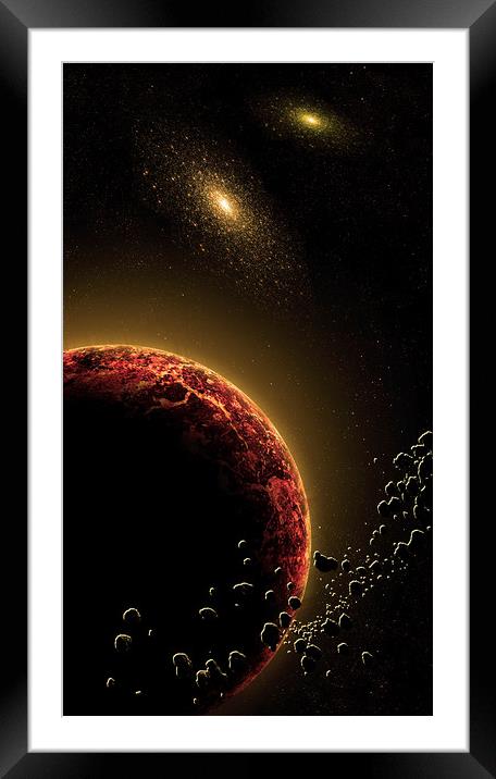  Dark Matter Framed Mounted Print by Svetlana Sewell