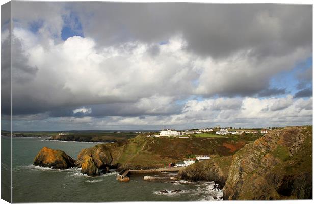  Mullion Cove in Cornwall Canvas Print by Oxon Images