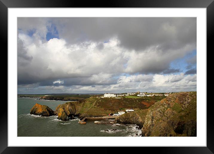  Mullion Cove in Cornwall Framed Mounted Print by Oxon Images