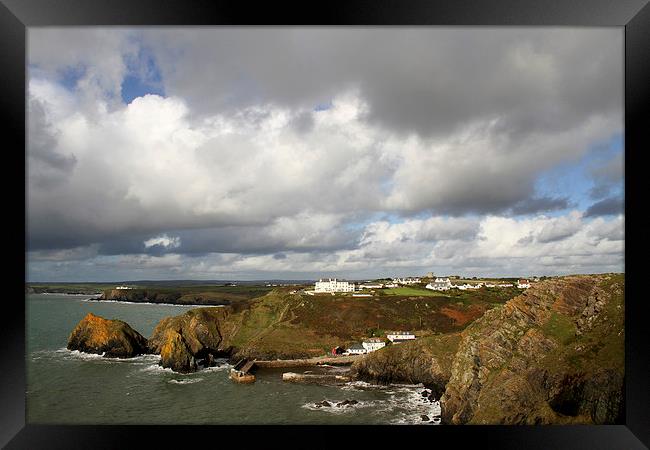 Mullion Cove in Cornwall Framed Print by Oxon Images